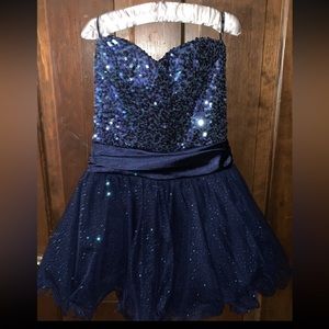 XS blue homecoming dress